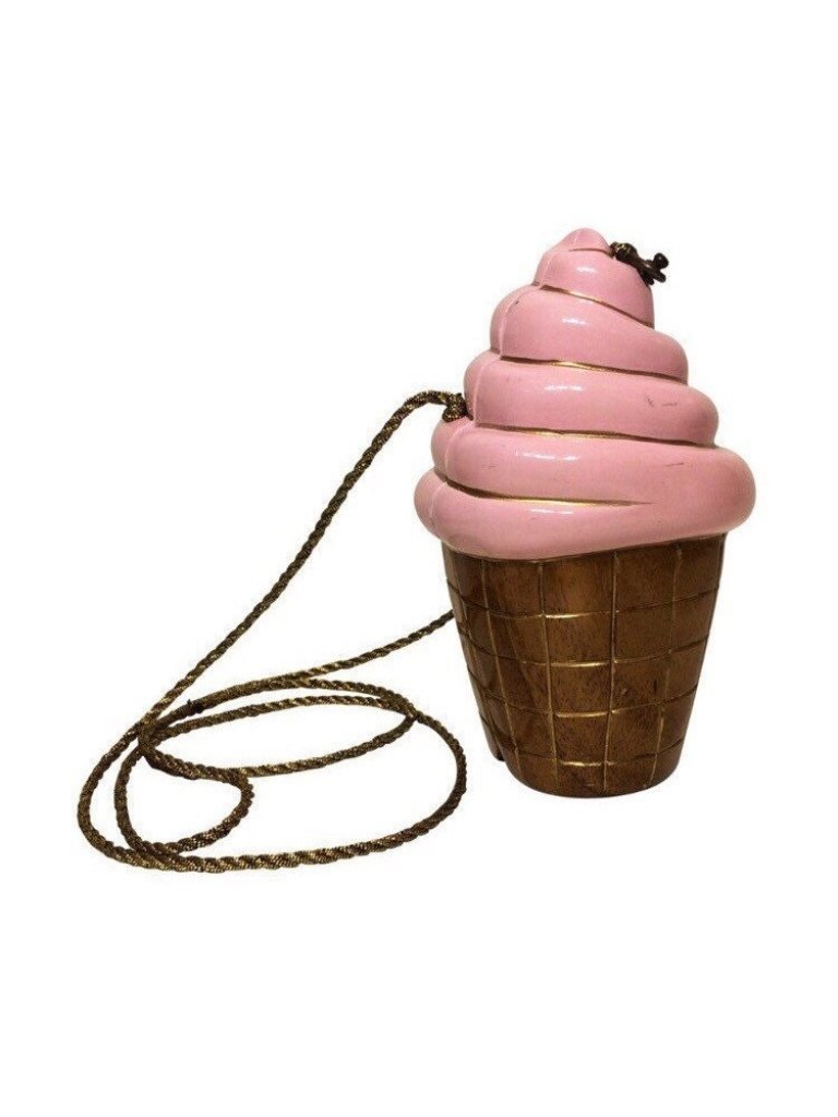 Ice Cream Purse Timmy Woods Collectible Art Purse Cupcake Purse Retro